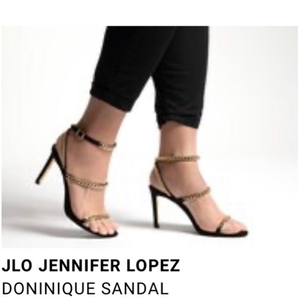 Strappy heels with gold chain detail Doninique sandal
